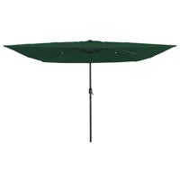 VidaXL Tuinparasol groen 295 x 295 x 245 cm polyester en staal - thumbnail
