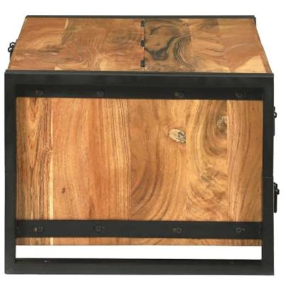Salontafel met lade Bruin 90 x 50 x 38 cm Massief acaciahout