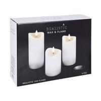 LED Kaarsen 3 Stuks Wit - thumbnail
