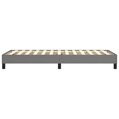 Boxspringframe stof donkergrijs 80x200 cm
