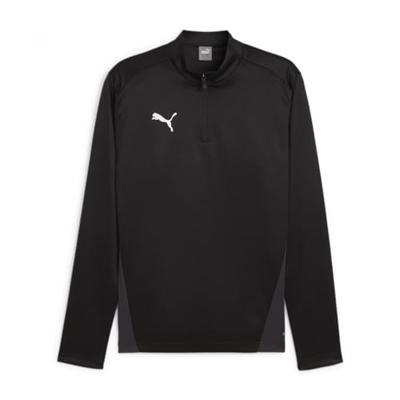 PUMA teamGOAL Trainingstrui 1/4-Zip Zwart Wit Grijs
