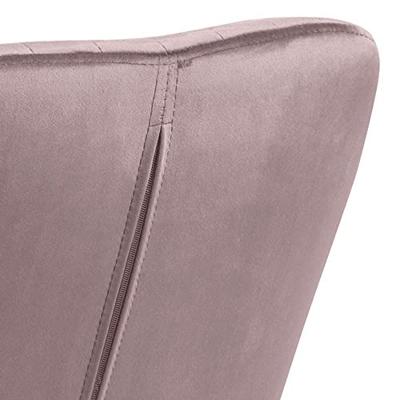 Sohome Eetkamerstoel 'Albin' Velvet, kleur Dusty Rose Sohome Eetkamerstoel 'Albin' Velvet, kleur Dusty Rose