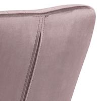 Sohome Eetkamerstoel 'Albin' Velvet, kleur Dusty Rose - thumbnail