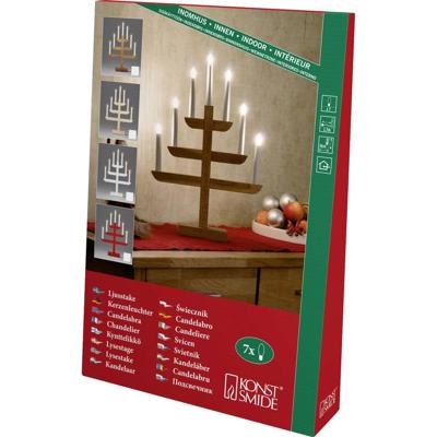 Konstsmide 2540-210 Kerstkandelaar Warmwit Gloeilamp Wit Konstsmide 2540-210 Kerstkandelaar Warmwit Gloeilamp Wit