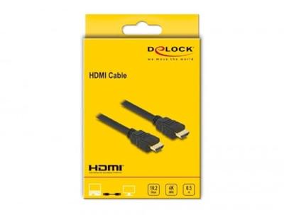 Delock 84751 Kabel High Speed HDMI met Ethernet - HDMI A male > HDMI A male 4K 0,5 m