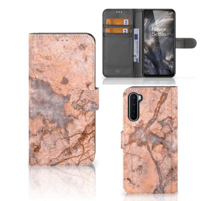 OnePlus Nord | Bookcase | Marmer Oranje