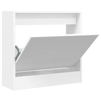 VidaXL Schoenenkast 60x21x57 cm bewerkt hout wit - thumbnail