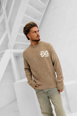 XPLCT Trust Sweater Heren Beige - Maat S - Kleur: Beige | Soccerfanshop