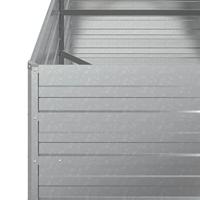 Plantenbak verhoogd 160x80x77 cm gegalvaniseerd staal zilver - thumbnail
