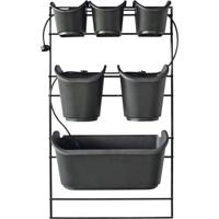 Verticaal tuinierset zwart - thumbnail