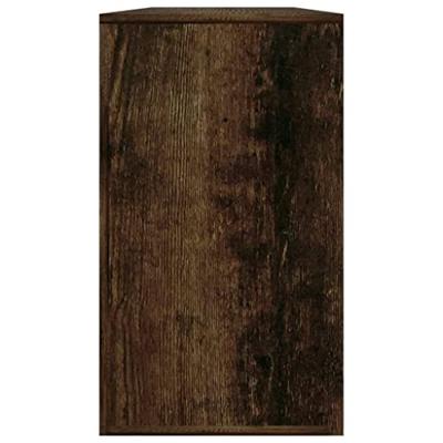 VidaXL Schoenenbank 80x24x45 cm bewerkt hout gerookt eiken VidaXL Schoenenbank 80x24x45 cm bewerkt hout gerookt eiken