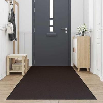 Deurmat 115x500 cm bruin