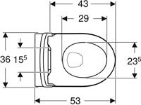 Geberit Wandcloset iCon Pack Diepspoel Gesloten Vorm Rimfree Met Zitting Softclose En Quick release Wit - thumbnail