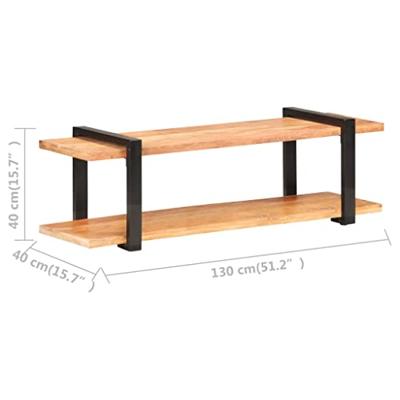 Tv-meubel 130x40x40 cm massief acaciahout