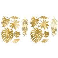 Tropische Decoratie Bladeren Goud - thumbnail