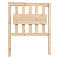 Bedframe massief grenenhout zwart 75x190 cm - thumbnail