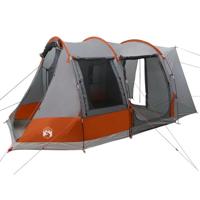 Autotent 2-persoons waterdicht grijs en oranje - thumbnail