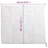 Plantenhoezen met ritssluiting 10 st 70 g/m² 2,36x2 m - thumbnail