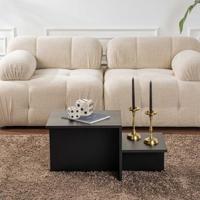 Hoofdtafel Harmony Zwart 80 x 40 x 40 cm - thumbnail