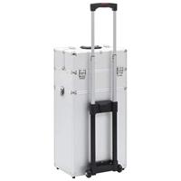 VidaXL Make-up trolley aluminium zilverkleurig - thumbnail