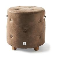 Rivièra Maison Poef 'Bowery' Pellini, kleur Coffee - thumbnail