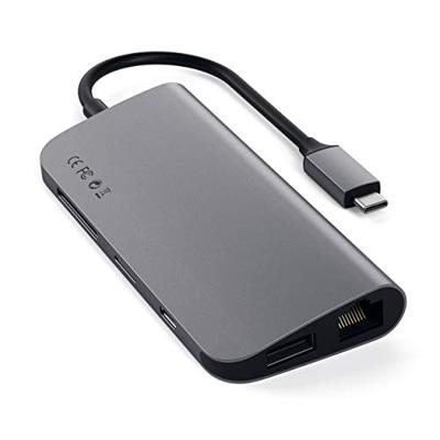 Satechi ST-TCMM8PAM interface hub USB 3.2 Gen 1 (3.1 Gen 1) Type-C 625 Mbit/s Grijs Satechi ST-TCMM8PAM interface hub USB 3.2 Gen 1 (3.1 Gen 1) Type-C 625 Mbit/s Grijs