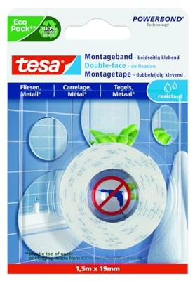 Tesa Powerbond montagetape Waterproof, 19 mm x 1,5 m Tesa Powerbond montagetape Waterproof, 19 mm x 1,5 m