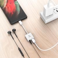 Akasa AK-CBCA30-08WH tussenstuk voor kabels USB Type-C USB Type-C +3.5mm Jack Wit - thumbnail