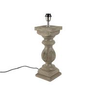 QAZQA Landelijke tafellamp zonder kap vintage grijs hout - Hyssop - thumbnail