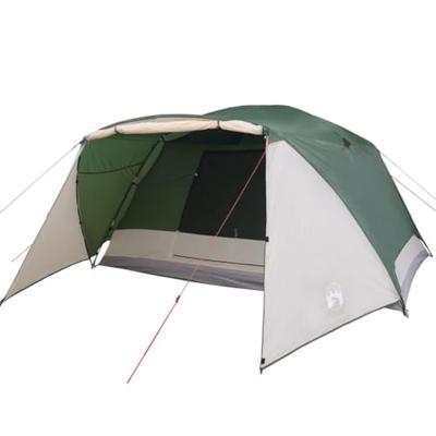 VidaXL Tent met luifel 4-persoons waterdicht groen