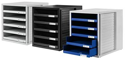 HAN Schubladenbox 1401-11 Ladebox Lichtgrijs DIN A4 Aantal lades: 5