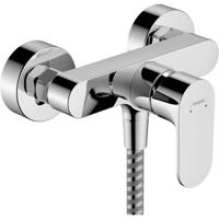 Hansgrohe Rebris S ééngreeps douchemengkraan opbouw met 2 flow rates, chroom - thumbnail