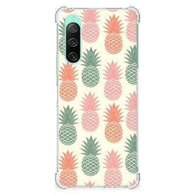 Sony Xperia 10 V Beschermhoes Ananas Sony Xperia 10 V Beschermhoes Ananas