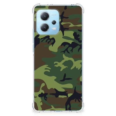 Xiaomi Redmi Note 12 5G Doorzichtige Silicone Hoesje Army Dark Xiaomi Redmi Note 12 5G Doorzichtige Silicone Hoesje Army Dark