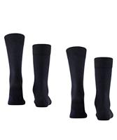 FALKE 2-paar Happy heren sokken - Katoen hoge mannen sokken - Ademend - thumbnail