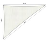 Driehoek 90 schaduwdoek 3,00x4,00x5,00 m Arctic White Shadow Comfort - Shadow comfort - thumbnail