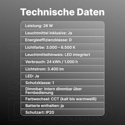 Brilliant PlafondlampBriston 3000-6500K - G99931A06