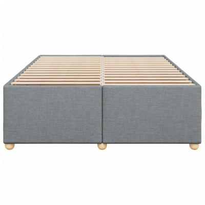 Bedframe zonder matras stof lichtgrijs 140x200 cm - thumbnail
