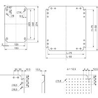 Schneider Electric NSYMF64 (l x b) 600 mm x 400 mm Staal 1 stuk(s)