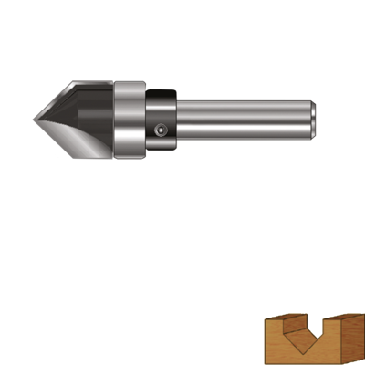 Rotec HM V-Groeffrees 90 | Lager | GOLD-LINE | ø12 | d2=8 - 271.10.1200