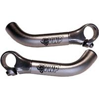VWP bar-ends 08 gebogen aluminium zilver - thumbnail