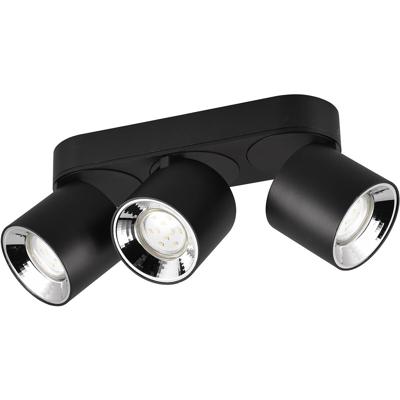 LED Plafondlamp Mat Zwart - 3 Lichtpunten - GU10 Fitting