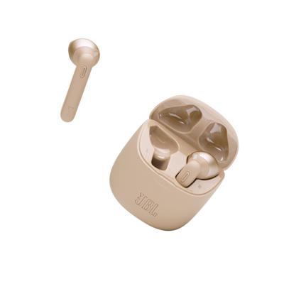 JBL Tune 225 TWS ; Draadloze bluetooth oordopjes met een batterijduur van 25 uur, inclusief oplaadcase, in goud