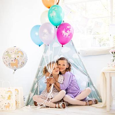 Folat BV Folieballon happy birthday unicorns 45cm.