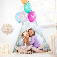 Folat BV Folieballon happy birthday unicorns 45cm. - thumbnail