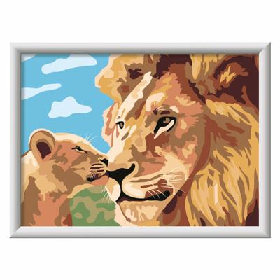 Ravensburger CreArt Schilderen op nummer leeuw en welpje