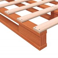 Palletbed massief grenenhout wasbruin 140x200 cm - thumbnail