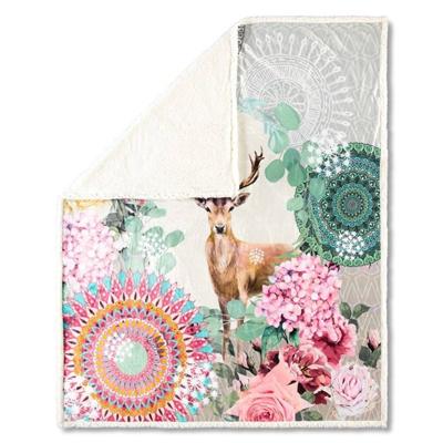 Plaid HIP Polyester nr.6633 - Multi - 130x160cm - Hert Maat: 130x160cm Plaid HIP Polyester nr.6633 - Multi - 130x160cm - Hert Maat: 130x160cm