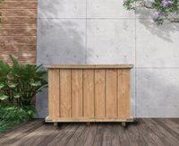 Hardhouten bak - afmeting 120x120x70 cm - thumbnail