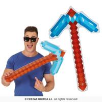 Opblaasbaar Diamond Pickaxe (69cm) - thumbnail